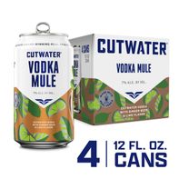 Cutwater Vodka Mule 4 Pack 12 Fl Oz Cans️