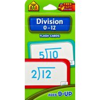 School Zone Flash Cards, Division 0-12️