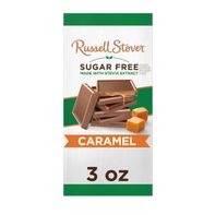 Russell Stover Sugar Free Caramel Chocolate Candy Bar