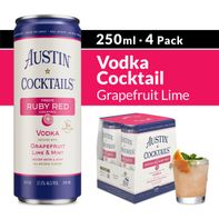 Austin Cocktails Fred's Ruby Red Vodka Canned Cock...
️
