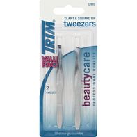 TRIM Tweezers, Slant & Square Tip, Value Pack️