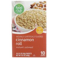 Food Club Cinnamon Roll Instant Oatmeal️