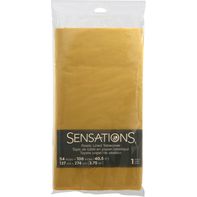 Sensations Tablecover, Plastic Lined, Soft Yellow️