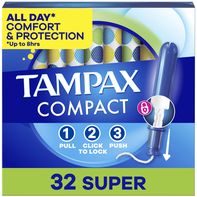 TAMPAX Pocket Pearl, Super, Plastic Tampons, Unsce...
️