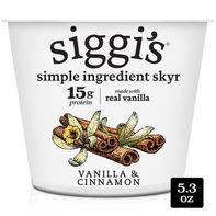 Siggi's Strained Low-Fat Yogurt Vanilla & Cinnamon️