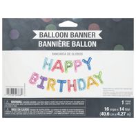 Creative Converting Balloon Banner, Happy Birthday️