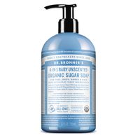 Dr. Bronner's Unscented Baby, Organic Sugar Soap️