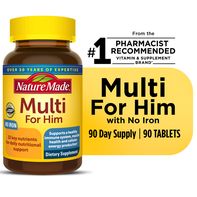 Nature Made Multivitamin For Him Tablets with No I...
️
