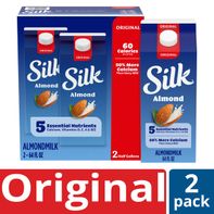 Silk Almond Milk, Original, Dairy Free, Gluten Fre...
️