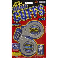 JA-RU Hand Cuffs, Die-Cast Metal️