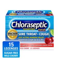 Chloraseptic Sore Throat + Cough Lozenges Sugar-F...
️