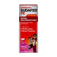 Children's Sudafed PE Nasal Decongestant, 4 Fl. Oz️