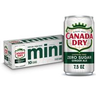 Canada Dry Zero Sugar Ginger Ale Soda, 7.5 fl oz m...
️