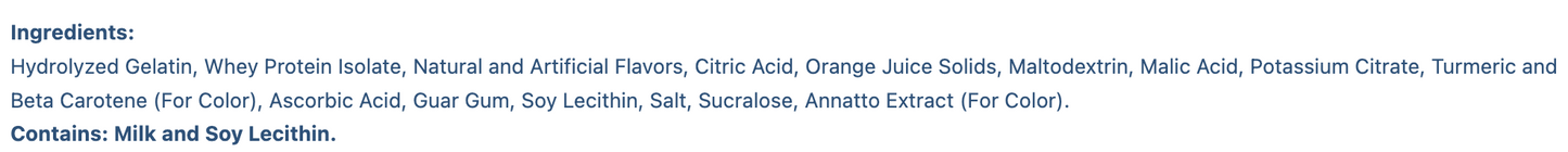Orange Fruit Drink