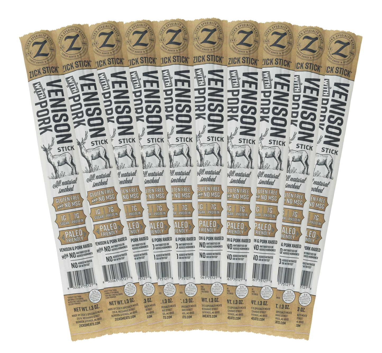 Zick Stick Venison with Pork – 1.3oz